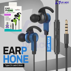NANVAN NVN-HF21 HEADSET EARPHONE GAMING SUPER BASS JACK 3.5MM / USB-C SPORT PREMIUM QUALITY