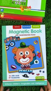 Magnetic Book | Montessori Children Intelligent Magnetic Book 3D | Princess Dressing Puzzle Magnets for Toddlers