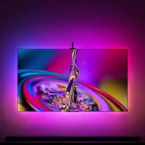 TANABABY 55-85 Inch TV LED Backlight with Camera 9.8ft Strip Lights App Dimmable PC & Monitor for Gaming Room