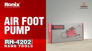 NEW ARRIVAL | Ronix Tools RH-4201 (Single Cylinder 100 PSI) | RH-4202 (Twin Cylinder 72 PSI) | Premium German Technology Air Foot Pump for Car Motorcycle Bike Air Mattress | Heavy-Duty Hose Easy-to-Read Gauge Safety Lock Chrome-Plated Body Non-Slip
