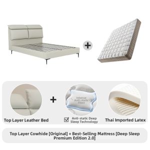 Airland | Modern and Minimalist Soft Padded Double Bed 1.5m