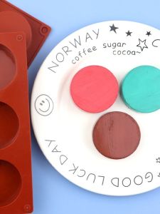 6 Lõi Silicon Tròn Cho Món Đồ Sữa Pháp Baking Molds Nồi Nướng Mùa Hè Mùa Thu Mùa Đông Mùa Xuân Dụng Cụ Baking