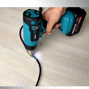 👍🏻👍🏻NERE Lithium Battery Cordless Handheld Hot Air Heat Gun Portable Rechargeable Heat Guns with 3 Nozzles Blower Shrink Gun Tools 热风枪