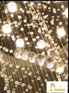 Stair Long Chandelier Lighting Crystal Lighs for Living Dining Room Ceiling Lamp
