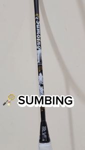 Racket Badminton Kansa Sumbing Racket Badminton Black White 30Lbs 100% Full Carbon Professional Racquet Tournament