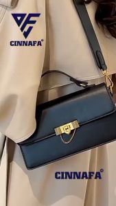 Túi Xách Nữ Đeo Chéo Ba Ngăn Khoá Gấp Túi Xách Thời Trang Nữ Ba Ngăn Khoá Gấp Da 2 Ly Cinnafa