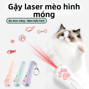 HUIYANGXU | Đồ Chơi Mèo Laser Đổi Mẫu Có Dây Chuyền USB