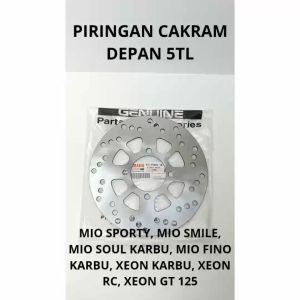 PIRINGAN CAKRAM DEPAN 5TL MIO SPORTY FINO KARBU XEON RC KARBU GT 125BERKUALITAS ASLI ORIGINAL YAMAHA