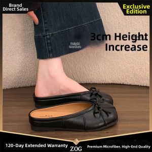 ZOG | Silver Mary Jane Half Slippers Female Summer Outdoor Flat Shoes