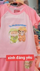 ComBo 4 Bộ Cho Bé Gái Quần Dài Ống Xuông In Hình 5D LaBuBu .10.55kg