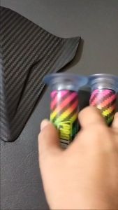 PROMO PAKET VISOR DEPAN SEPEDA BMX KARBON + HANDGRIP GRIP KARBON PELANGI