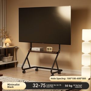 Adjustable Mobile TV Stand with Wheels