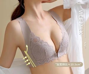 Triumphˉ Comfortable bra without underwire Women front buckle fixed camisole bra Push-up bra to prevent sagging