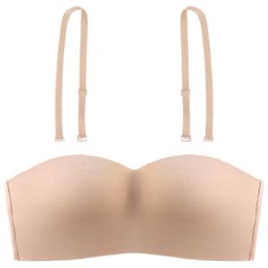 Miiow | Wireless Strapless Bra Womens Large Chest Anti-Slip Seamless Gathered Anti-Sagging Large Size Tube Top Bra Underwear