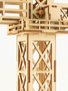 Tower Crane Mainan Elektrik Puzzle DIY Toy Construction Mainan Menara Derek Elektronik Puzzle Untuk Edukasi Sains Anak