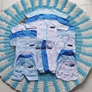 18 pcs 9 set Paket Baju Bayi Celana Bayi  Setelan Bayi Baju Bayi Newborn Baju Bayi Baru Lahir