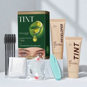 Bộ Nhuộm Lông Mày Và Mi 3 Màu Kem Nhuộm Lông Mày Khô Nhanh Tạo Kiểu Lông Mày Mascara Henna Dụng Cụ Trang Điểm