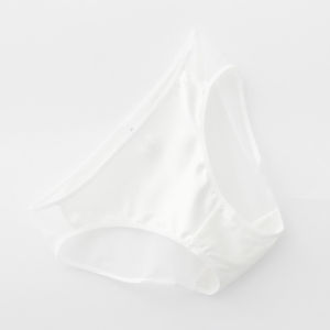 Silk Triangle Panties Womens Smooth Antibacterial Mulberry Silk Satin Mesh Transparent Summer Low Waist Briefs Underwear