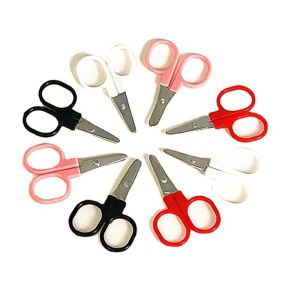 Safety Scissors DIY Craft Handmade Paper Cuttings School Stationery Stainless Steel Blades Multipurpose Cutting Tool for Home