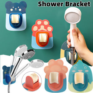 Giá đỡ tắm chống đục lỗ hoạt hình giá đỡ vòi tắm thông dụng gắn tường tự dính giá đỡ vòi hoa sen có thể điều chỉnh