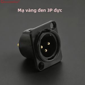 ChengHaoRan 1PC Đầu Nối Micro Kim Loại Vuông 3/4/5 Lõi Màu Đen/bạc Nam/Nữ Ổ Cắm Cho Bảng Điều Khiển Trộn Âm Thanh