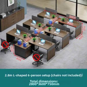 ZHENTAIYUAN | Modern Screen Partition Double Seater Office Table