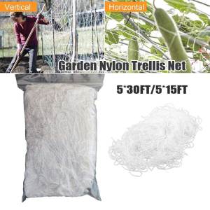 Garden Nylon Trellis Nettin Net Heavy-Duty Support For Climbing Vine Plants 5×15FT/5×30FT
