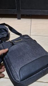 Tas Selempang POLO CAMPRO Tebal Import & Port USB Waterproof