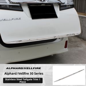 HONGSHENGBAILI | Rear Door Stainless Steel Trim Strip for 40 Series Alphard