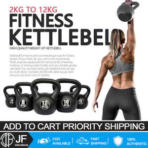 Multi-Size PVC Coated Kettlebell Set 2KG/4KG/6KG/8KG/10KG/12KG/14KG - Durable Home & Commercial Fitness Equipment