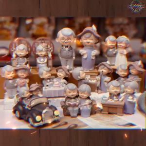 Tượng Ông Bà Hạnh Phúc Decor Nhà Cửa Trang Trí Bánh Kem Quà Tặng Ý Nghĩa Cho Người Thân Yêu