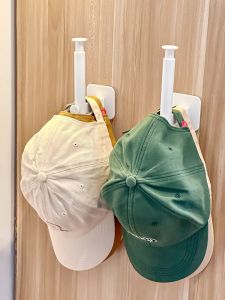Punch-Free Hook Hat Storage Wardrobe Hanging Hat Handy Gadget Coat and Cap Dormitory Door Rack Wall Hanging Storage Rack