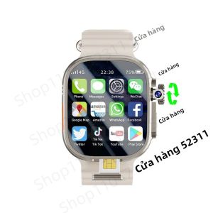 Đồng Hồ Thông Minh S10 Ultra MAX 4G 5G Android 10.0 AMOLED 2.26 Camera Xoay 256GB ROM WiFi GPS SIM Card Theo Dõi Sức Khỏe
