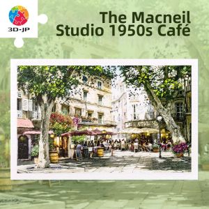 3D-JP | High Difficulty Stress Relief 1950s Cafe Theme Jigsaw Puzzle 1000 Pieces
