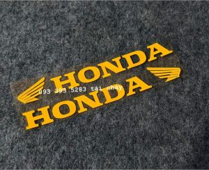 [ 1 CẶP ] TEM HONDA DÁN PHUỘC TRƯỚC PHẢN QUANG ( 1 CẶP )