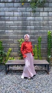Setelan Pakaian Anak Perempuan Cewek Usia 3 4 5 6 7 8 9 10 11 12 Tahun Aliya Set Blouse & Rok Anak Hoofla Kids / Baju Blus Blous Anak Cewek Wanita Hooflakids