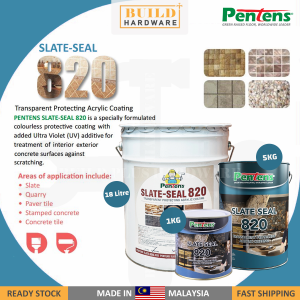 PENTENS SLATE SEAL 820 1KG / 5KG / 18L Transparent Protecting Acrylic Coating