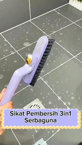 Indo Sikat Toilet 3 In1 Model V Pembersih Wastafel Portable Gagang Ergonomis Berputar 360°