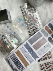 WWStudio Christian Silver Heat Transfer Tape Korean Style Scrapbooking Adhesive Tape Roll Writeable Paper Crafts Supplies