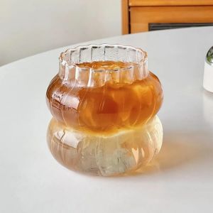 Gelas Kaca Korea Aesthetic Mug Kopi Susu Borosilicate Glass Tahan Panas