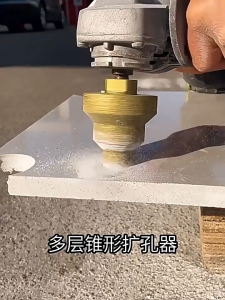Diamond Brazed Finger Bit Milling Cutter Perfect for Dressing Marble Countertops Diamond  Beveling Chamfer Bit Angle Grinders Trimmer Drill Bit Diamond Chamfer Diamond Chamfering Drill Bits M10/M14 Threaded Ceramic Hole Saw Taper Chamfering Grinding