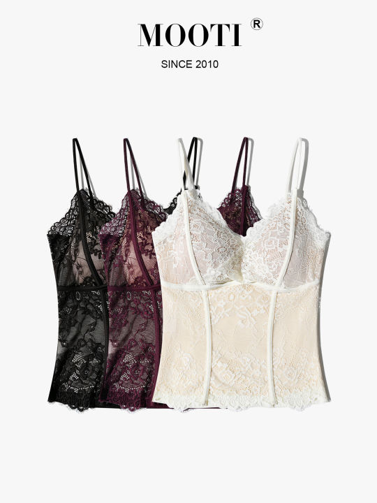 Mooti | Lace Camisole Top with Pads | Lazada Singapore