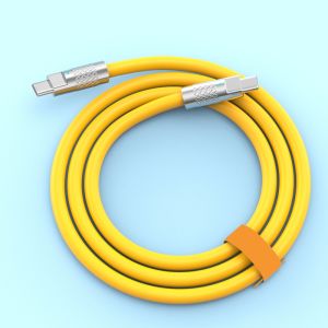 120w 6A Super Fast Charge PD Type C Liquid Silicone Cable Quick Charge 1M 1.5M 2M Usb Cable Usb C to C Charger Cable