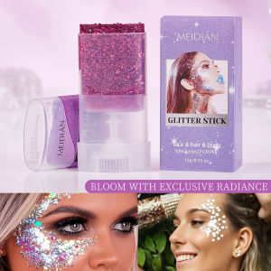 Sparkling Sequins Glitter Gel Stick Mermaid Sequin Body Glitter Gel Cosmetic Hair Glitter Festival Makeup for Halloween Party