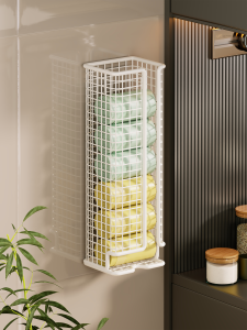 QINQI | Wall-Mounted High-Capacity Garbage Bag Organizer