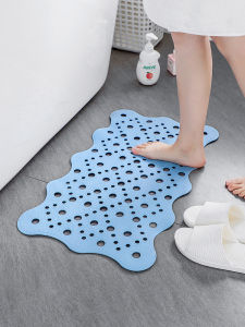 Home Use TPE Bathroom Anti-Slip Mat Shower Room Waterproof Foot Pad Bathtub Toilet Anti-Fall Floor Mat Machine Woven Pure Color