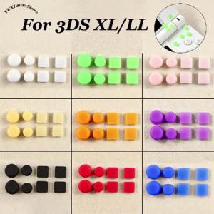 Chống Bụi Cao Su Cắm Chân Bao Da Cho 3DS XL/LL Console 1/2 Bộ Lỗ Vít Đáy Đệm Linh Kiện Thay Thế Silicone Phụ Kiện