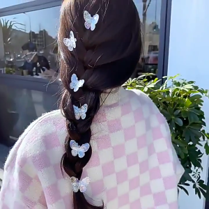 Jepit Rambut Kupu-Kupu Motif Transparan Gaya Fashion Korea / Jepit Korea Aksesoris Rambut CF C1136