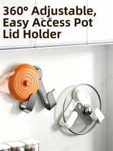 JIABAILI | Suction Rotating Wall-Mounted No-Drilling Kitchen Storage Rack