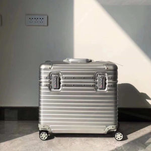 MLZH | Festival Gift All Aluminum Magnesium Alloy Flip Top Cabin Luggage 18 Inch